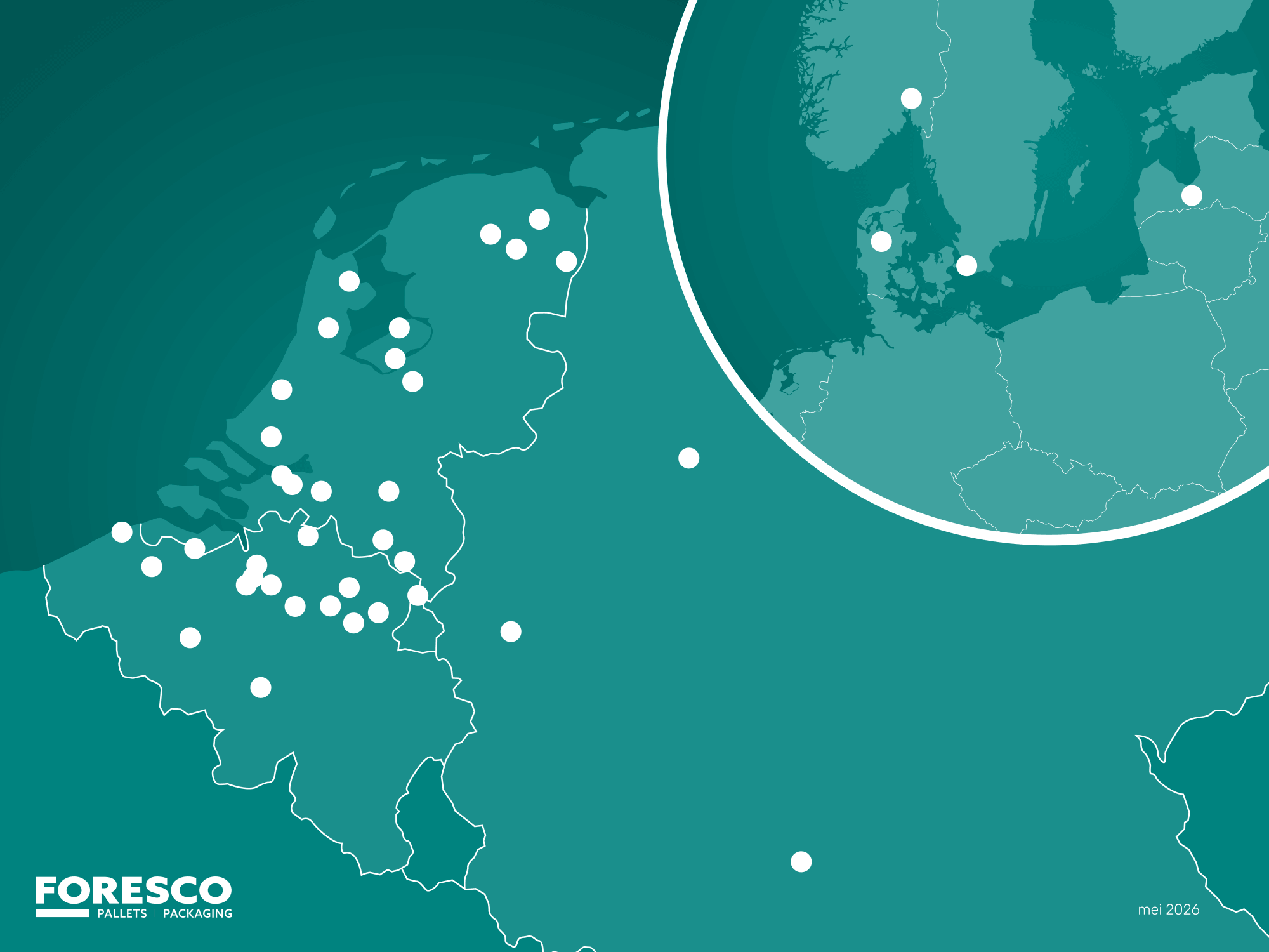 kaartje vestigingen foresco